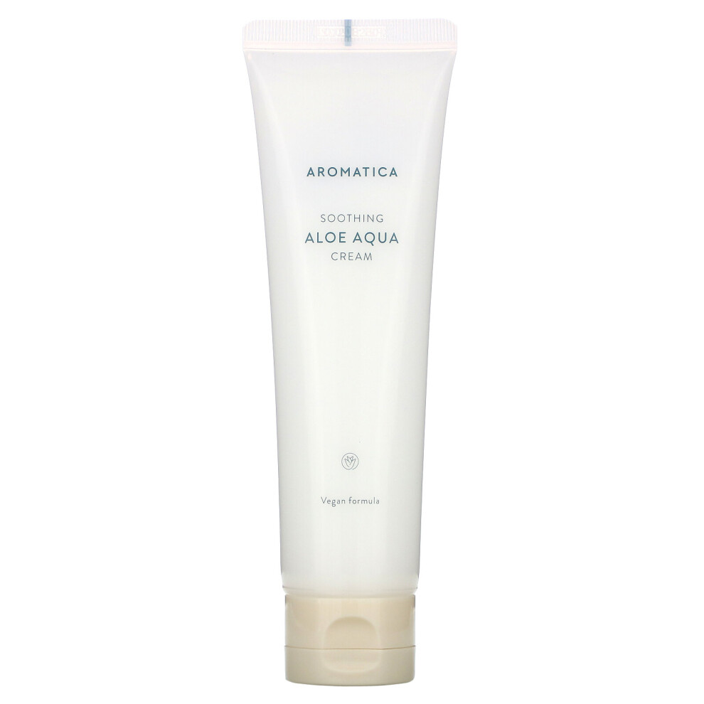 Aromatica Cream Soothing Aloe Aqua 5.07 Oz (150 G)