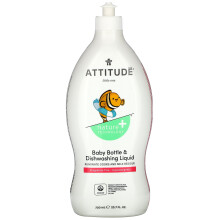 ATTITUDE, Babyflaschen Spülmittel, ohne Duft, 23,7 fl oz (700 ml)