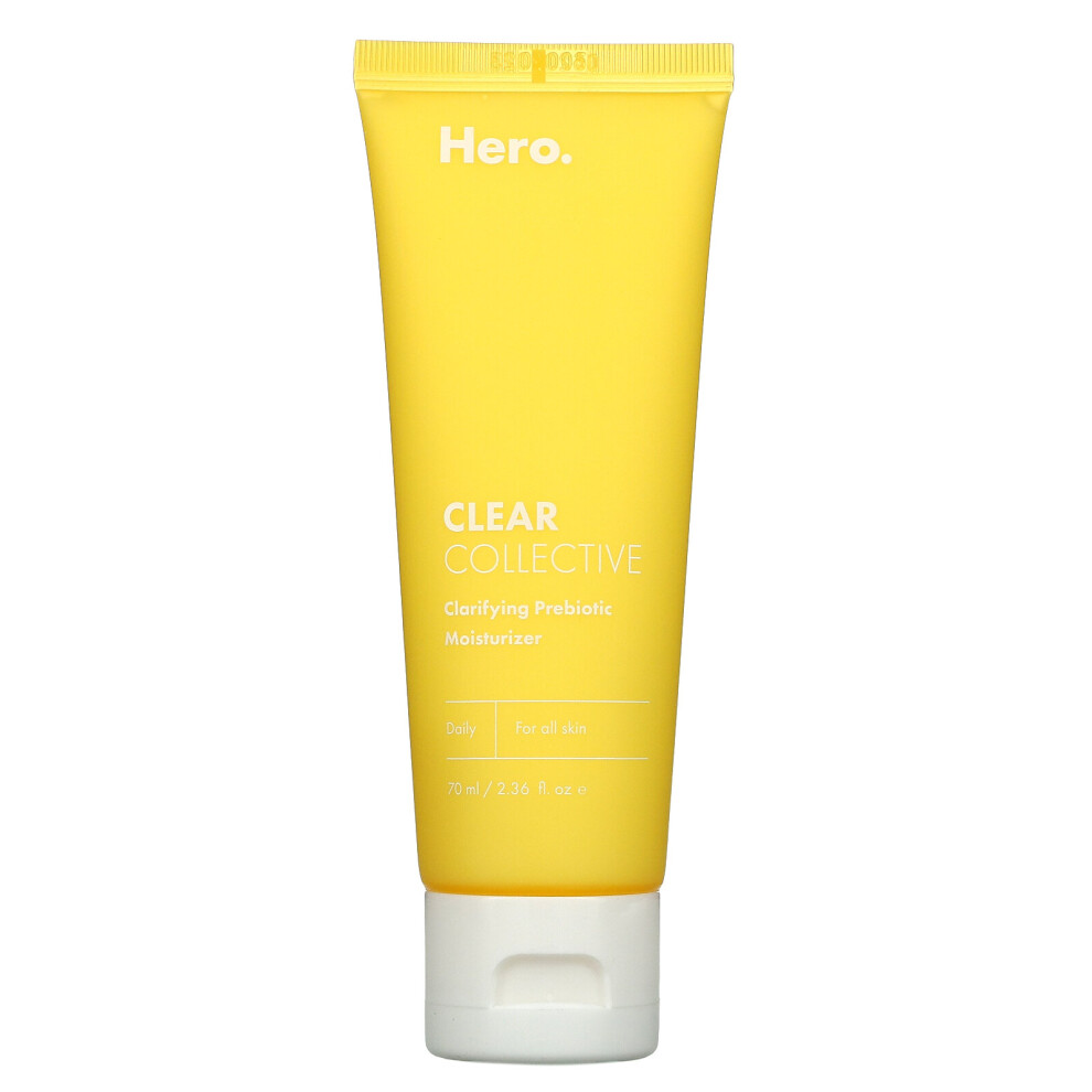 Hero Cosmetics, Clear Collective, Clarifying Prebiotic Moisturizer, 2.36 fl oz (70 ml)