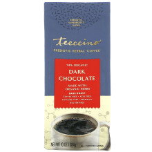 Teeccino, Café aux Herbes Prébiotique, Chocolat Noir, Torréfaction Foncée, Sans Caféine, 10 oz (284 g)