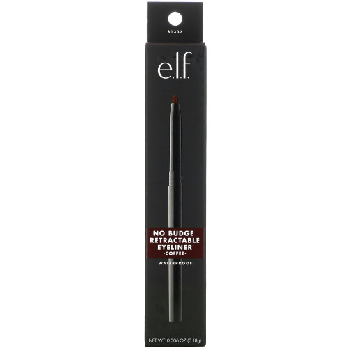 e.l.f. E.L.F., No Budge Retractable Eyeliner, Waterproof, Coffee, 0.006 oz (0.18 g) 1