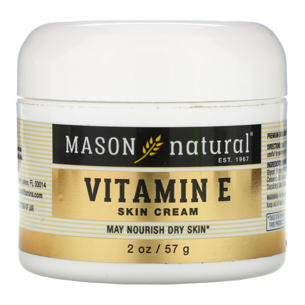 Mason Natural , Vitamin E Skin Cream, 2 Oz (57 G)