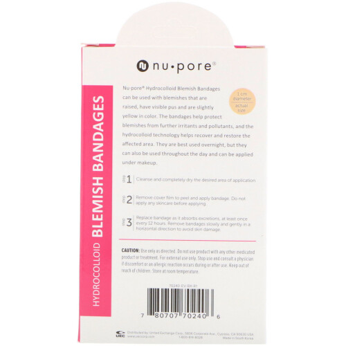 Nu-Pore, Pimple Protect, 20 Hydrokolloid-Punkte 1