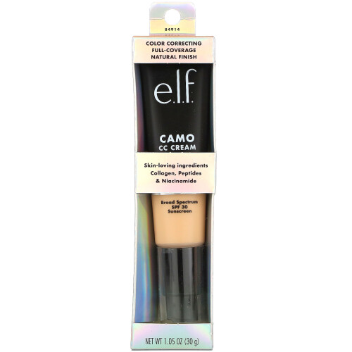 e.l.f. E.L.F., Camo CC Cream, SPF 30, Light 240W, 1.05 oz (30 g) 1