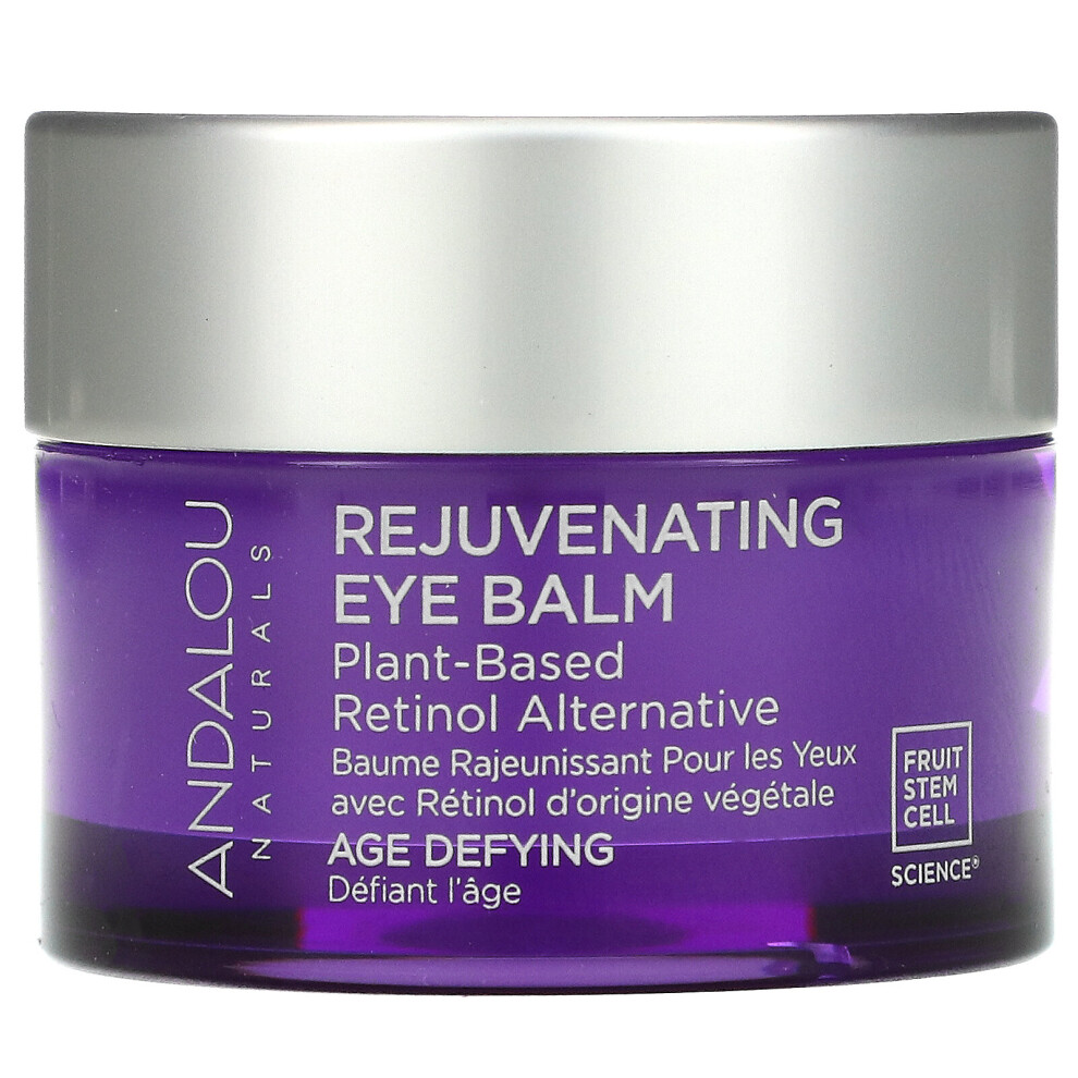Andalou Naturals , Rejuvenating Eye Balm, Plant-Based Retinol Alternative, Age Defying, 0.45 Oz (13 G)
