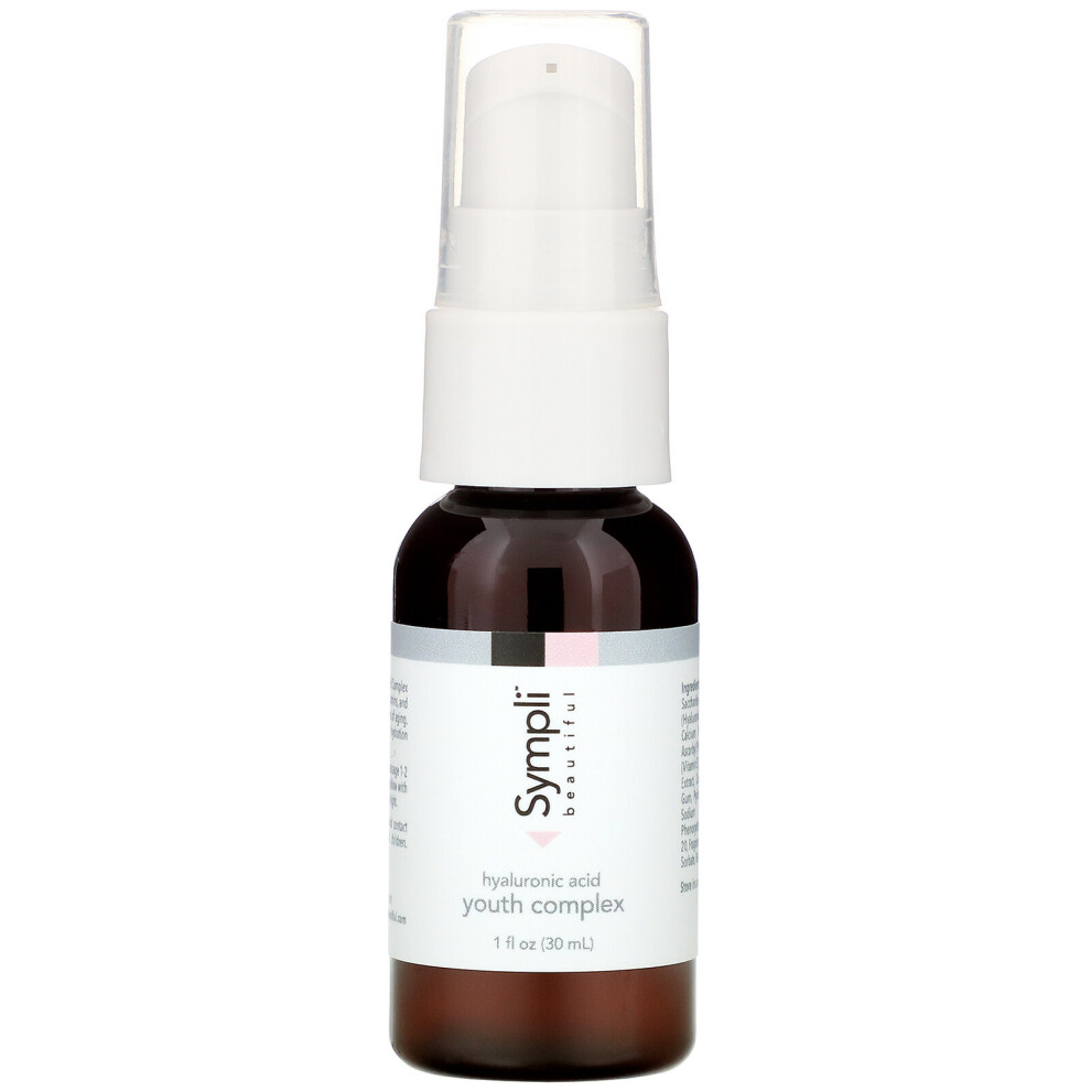 Sympli Beautiful , Hyaluronic Acid Youth Complex Serum, 1 Fl Oz (30 Ml)