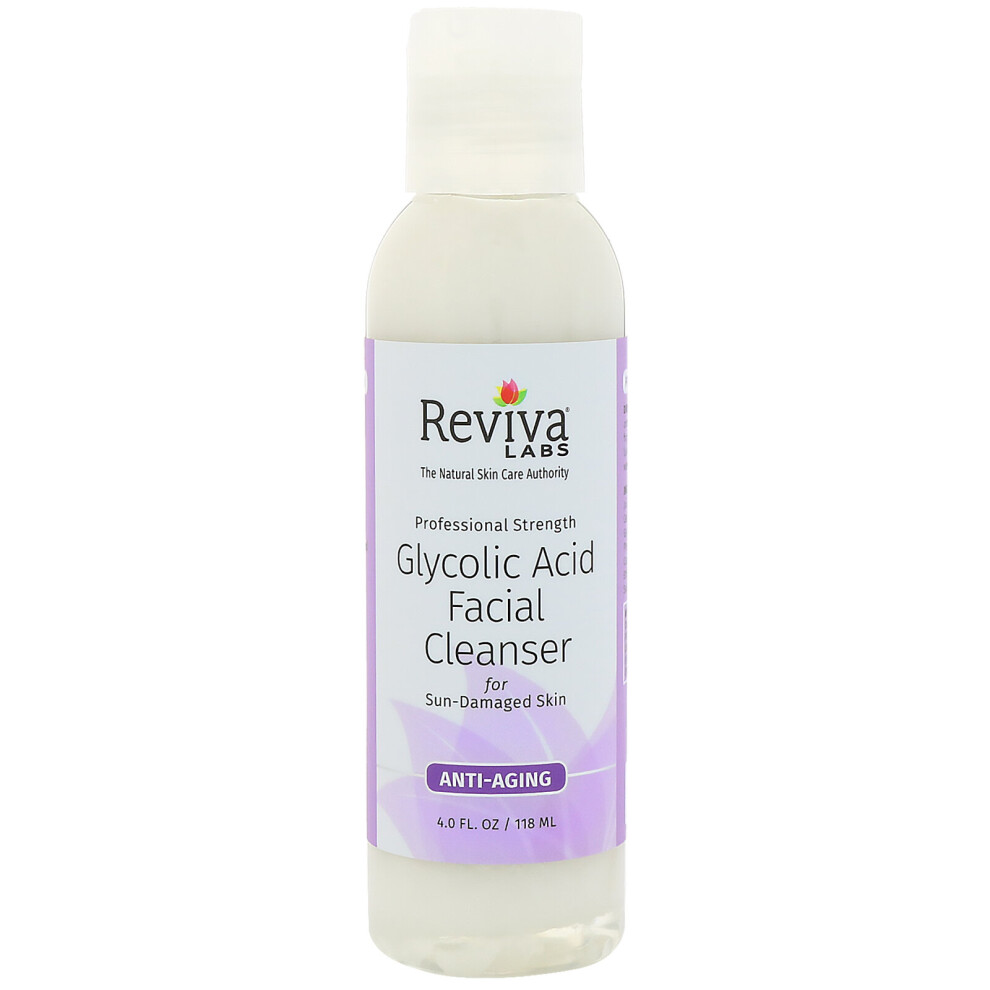Reviva Labs , Glycolic Acid Facial Cleanser, 4 Fl Oz (118 Ml)