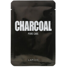 Lapcos, Masque Beauté en Feuille Charbon, Soin des Pores, 1 Feuille, 0,84 fl oz (25 ml)