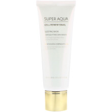 Missha, Super Aqua, Zellregenerierender Schnecken, Schlafschönheit-Maske, 3,7 fl oz (110 ml)