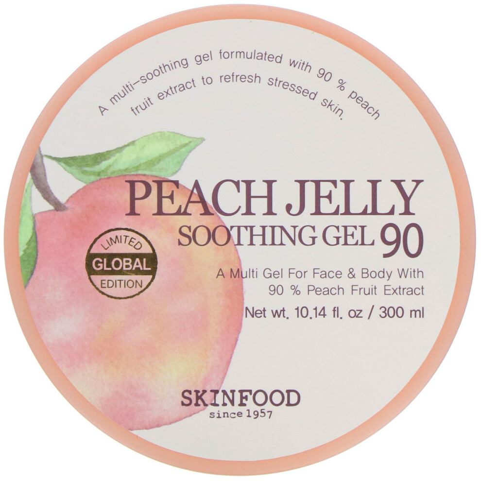 Skinfood Peach Jelly, Soothing Gel 90, 10.14 Fl Oz (300 Ml)