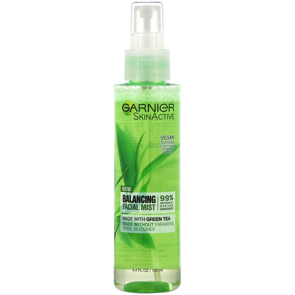 Garnier, SkinActive, Balancing Facial Mist with Green Tea, 4.4 fl oz (130 ml)