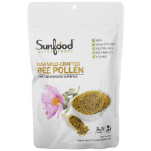 Sunfood Superfoods Polen de Abeja Crudo - Gránulos de Polen de Abeja 100% Crudos, Suplemento Natural
