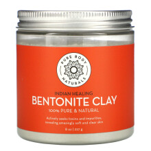 Pure Body Naturals Indian Healing Bentonite Clay, 8 oz (227 g) – 100% Pure & Natural Detox for Skin, Not Tested on Animals