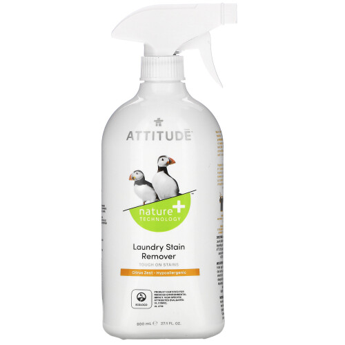 ATTITUDE, Détachant pour Linge, Zeste d'Agrumes, 27,1 fl oz (800 ml)
