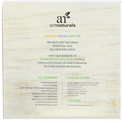 Artnaturals, Bluetooth Oil Diffuser, 1 Diffuser 2