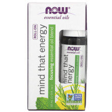 NOW Foods, Ätherische Öle, Mind That Energy Roll-On, 1/3 fl oz (10 ml)