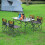 Living And Home 7 Piece Folding Camping Table and Chairs Set Portable with Carrying Bag 5