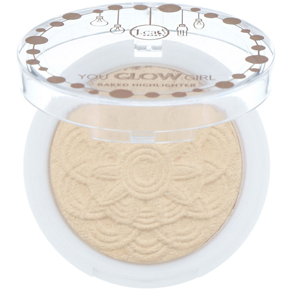 J.cat Beauty , You Glow Girl, Baked Highlighter, Ygg105 Moon Light, 0.30 Oz (8.5 G)