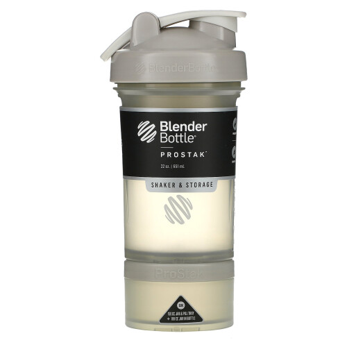 Blender Bottle, Pro Stak, Smoke Grey, 22 oz (651 ml) 1