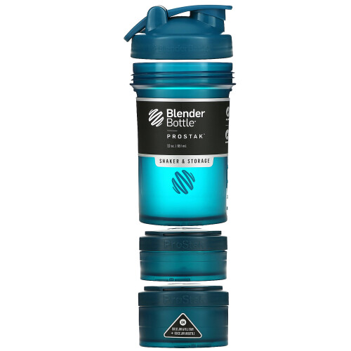 Blender Bottle, Pro Stak, Ocean Blue, 22 oz (651 ml)