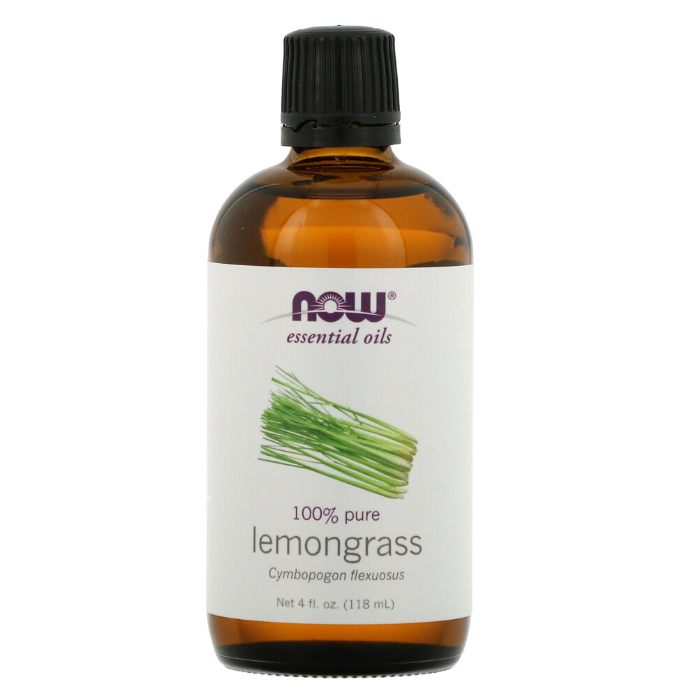 Now Foods , Essential Oils, Lemongrass, 4 Fl Oz (118 Ml)
