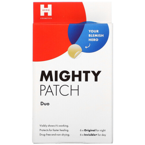 Hero Cosmetics, Mighty Patch Duo, 6 Original + 6 Unsichtbare Pflaster