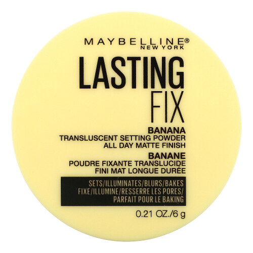 Maybelline Maybelline, Lasting Fix, Translucent Setting Powder, Banana, 0.21 oz (6 g)