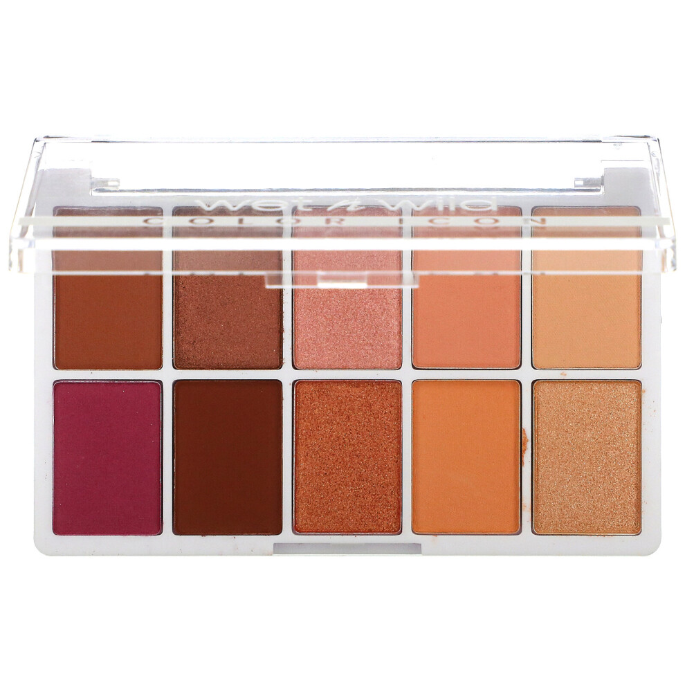 Wet n Wild, Color Icon, 10-Pan Shadow Palette, Heart & Sol, 0.42 oz (12 g)-image-OPC-P9GNKWQ-NEW