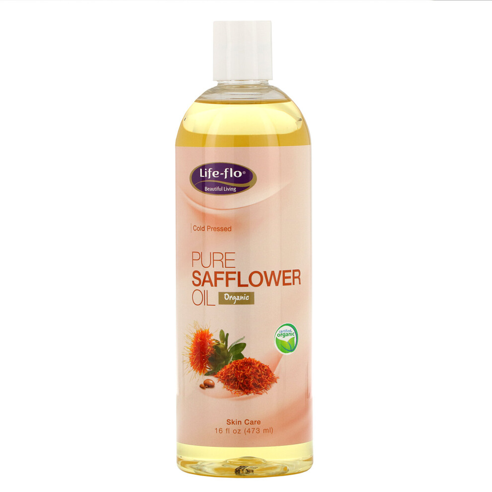 Life-Flo , Organic Pure Safflower Oil, 16 Fl Oz (473 Ml)