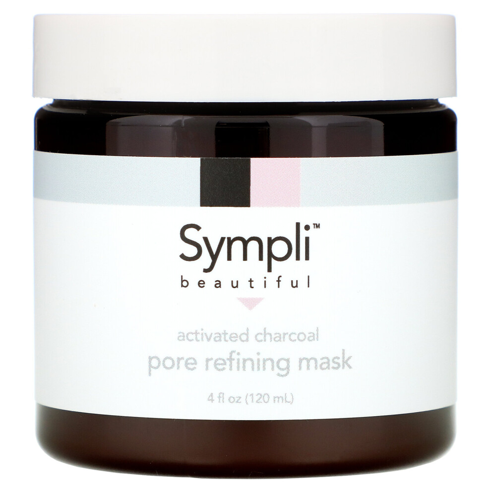 Sympli Beautiful , Activated Charcoal Pore Refining Beauty Mask, 4 Fl Oz (120 Ml)