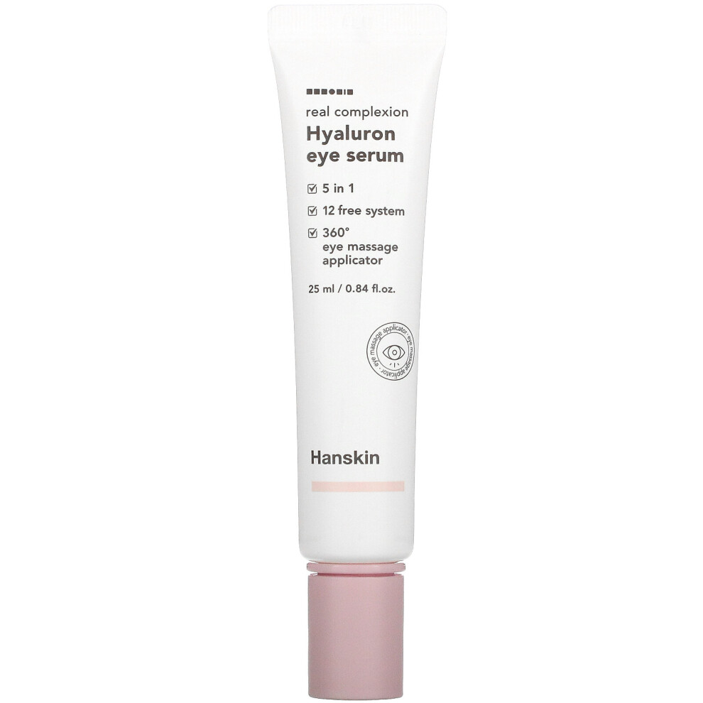 Hanskin , Real Complexion, Hyaluron Eye Serum, 0.84 Fl Oz (25 Ml)