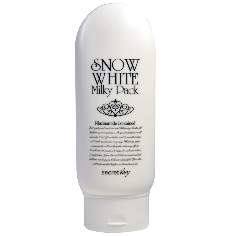 Secret Key, Snow White Milky Pack, Whitening Cream, 200 G