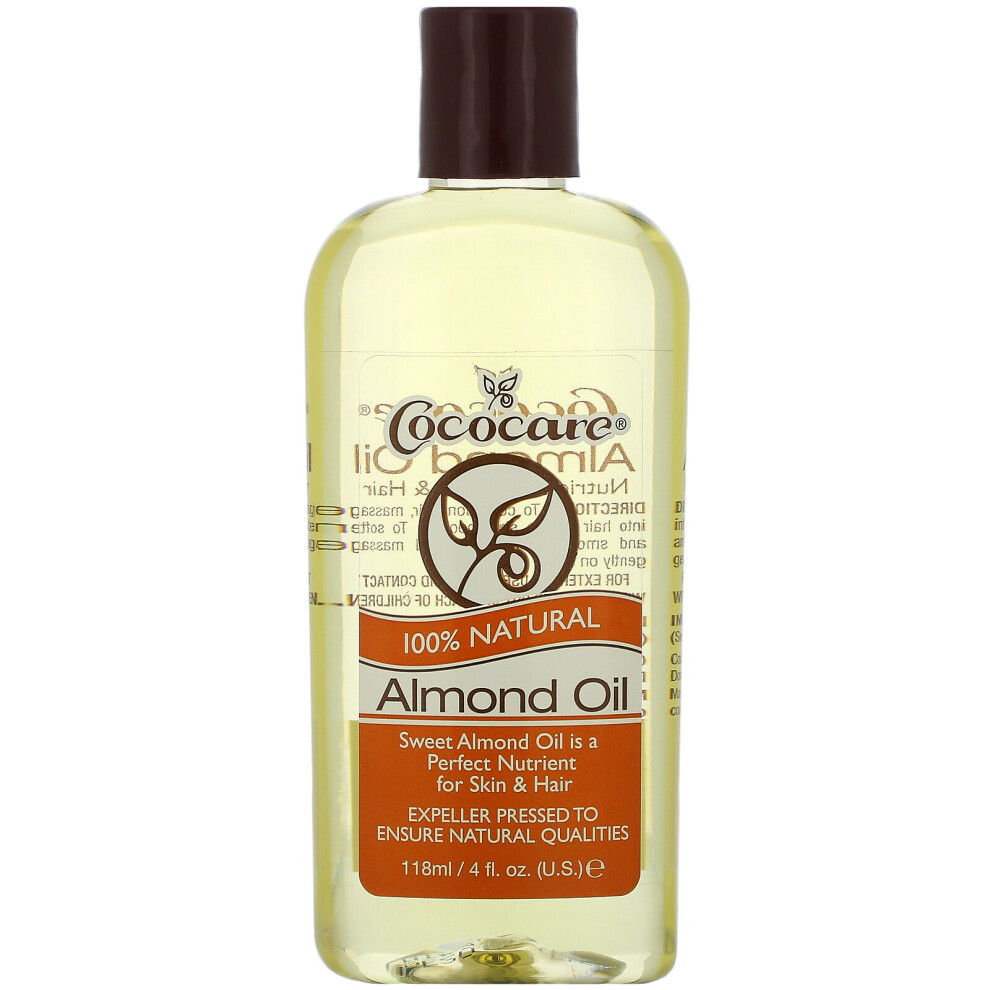 Cococare , 100% Almond Oil, 4 Fl Oz (118 Ml)