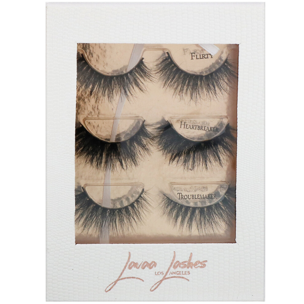 Lavaa Lashes , The 3 Besties, False Eyelashes Set, 1 Set