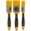 Coral Zero Paint Brushes with Bristle Paintbrush Heads 3 Piece Set 1