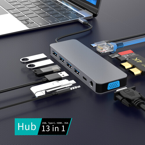 13 in1 docking station dual HDMI 2