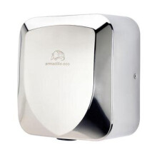 (Polished Stainless Steel) Armadillo ECO Hand Dryer with HEPA filter