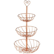 3 Tier Kuper Kitchen Dining Table Fruit Metal Basket Holder Stand Rack Storage