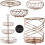 Premier Housewares 3 Tier Kuper Kitchen Dining Table Fruit Metal Basket Holder Stand Rack Storage 6