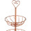 Premier Housewares 3 Tier Kuper Kitchen Dining Table Fruit Metal Basket Holder Stand Rack Storage 4
