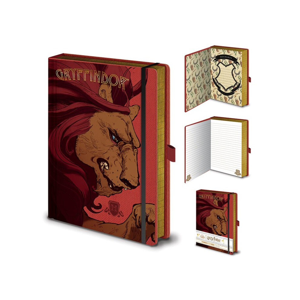 Harry Potter Intricate Houses Gryffindor Premium A5 Notebook