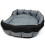 Extra Large Grey/Black Waterproof Round Dog Bed 7