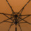 2.7MT Solar Powered Solid Metal 24 Led Brown Parasol Outdoor Best 10