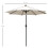 2.7MT Solar Powered Solid Metal 24 Led Cream Parasol Outdoor Best 3