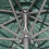 2.7MT Solar Powered Solid Metal 24 Led Green Parasol Outdoor Best 10