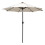 2.7MT Solar Powered Solid Metal 24 Led Cream Parasol Outdoor Best 10