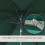2.7MT Solar Powered Solid Metal 24 Led Green Parasol Outdoor Best 7