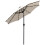 2.7MT Solar Powered Solid Metal 24 Led Cream Parasol Outdoor Best 11