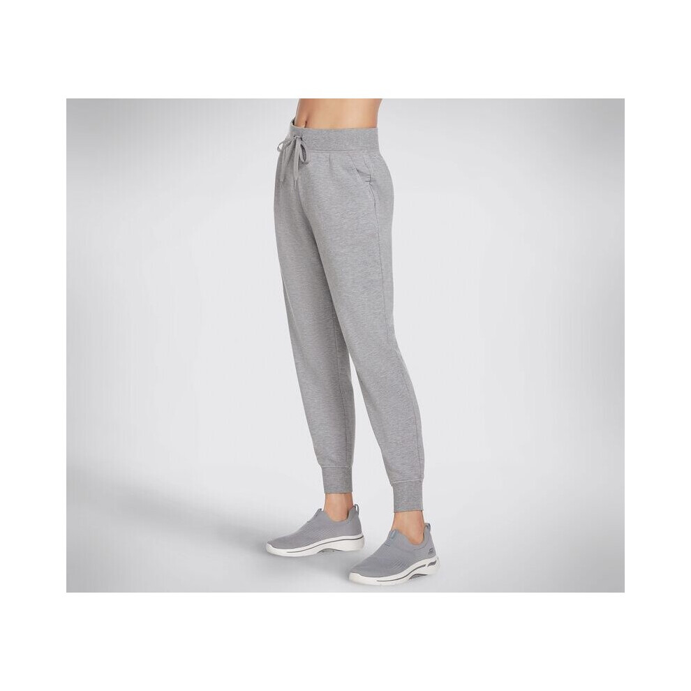 (L, Light Grey) Skechers Apparel Restful Jogger Pants