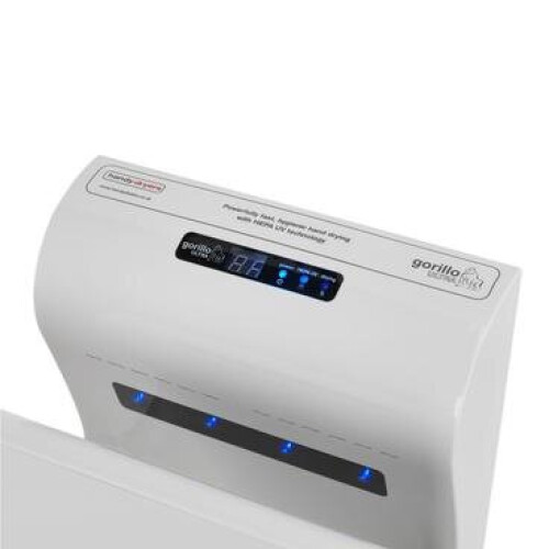 (White) Gorillo Ultra Blade Hand Dryer with HEPA filter 1